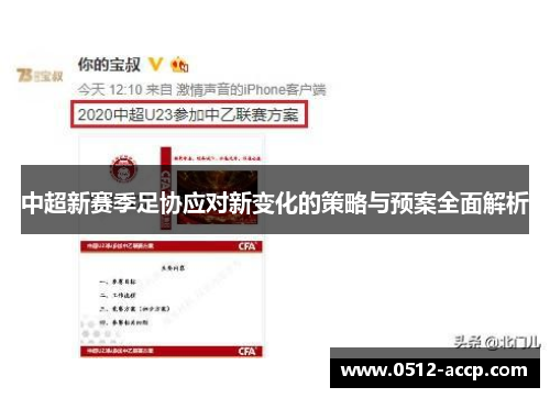 中超新赛季足协应对新变化的策略与预案全面解析