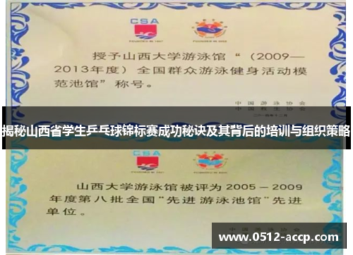 揭秘山西省学生乒乓球锦标赛成功秘诀及其背后的培训与组织策略 揭秘山西省学生乒乓球锦标赛成功秘诀及其背后的培训与组织策略