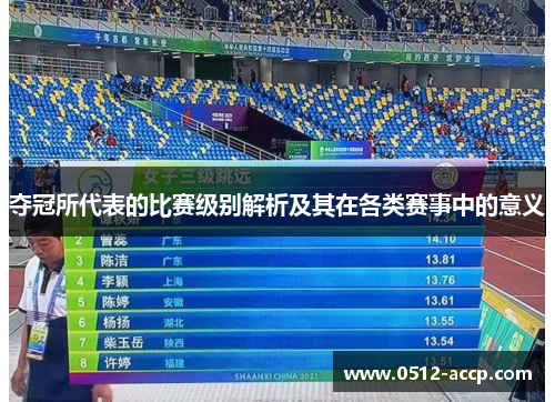 夺冠所代表的比赛级别解析及其在各类赛事中的意义